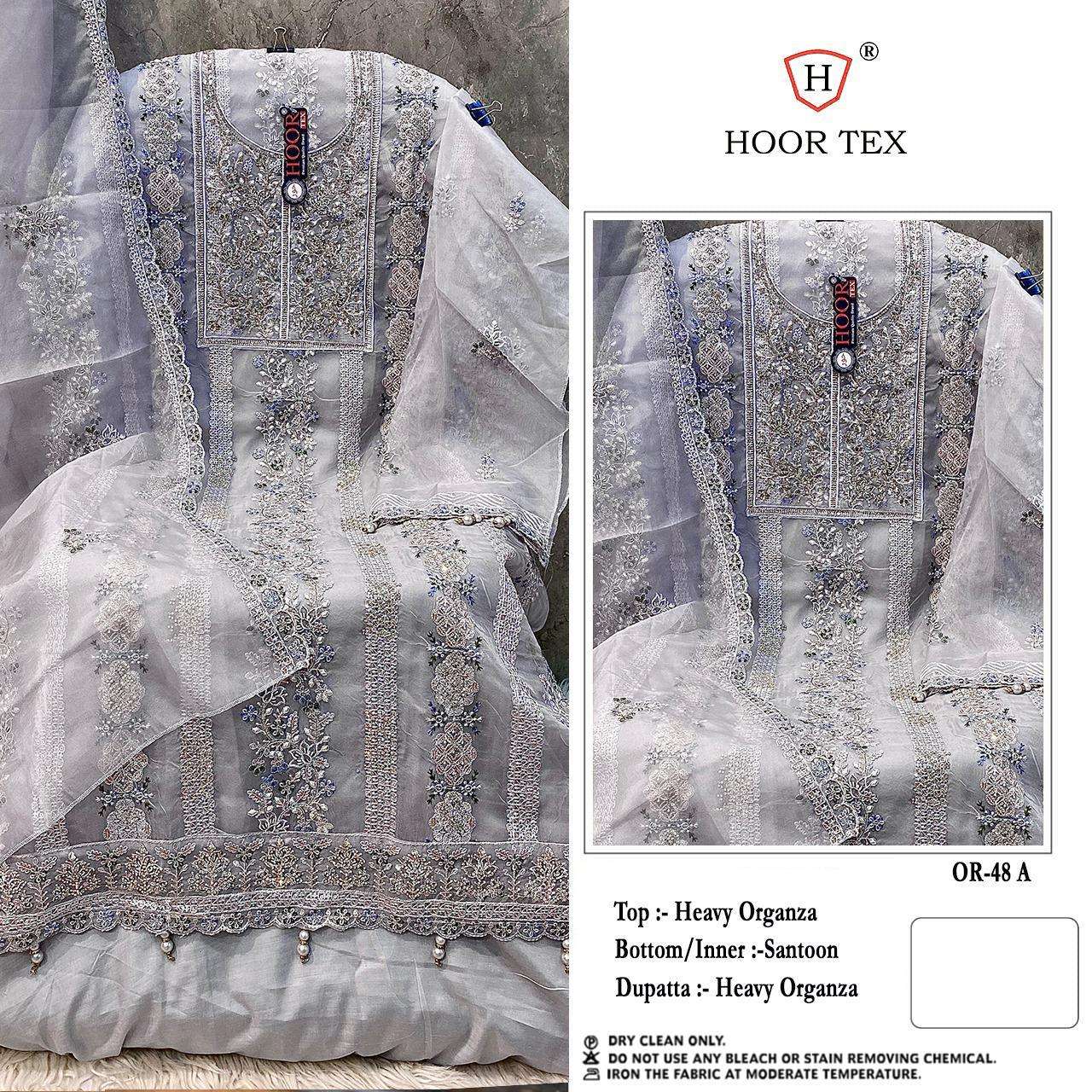HOOR TEX  OR-48 A To D  Heavy Organza wholesale suit 