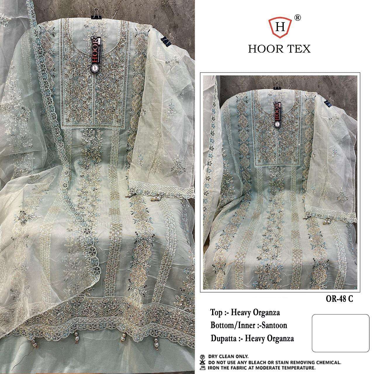 HOOR TEX  OR-48 A To D  Heavy Organza wholesale suit 