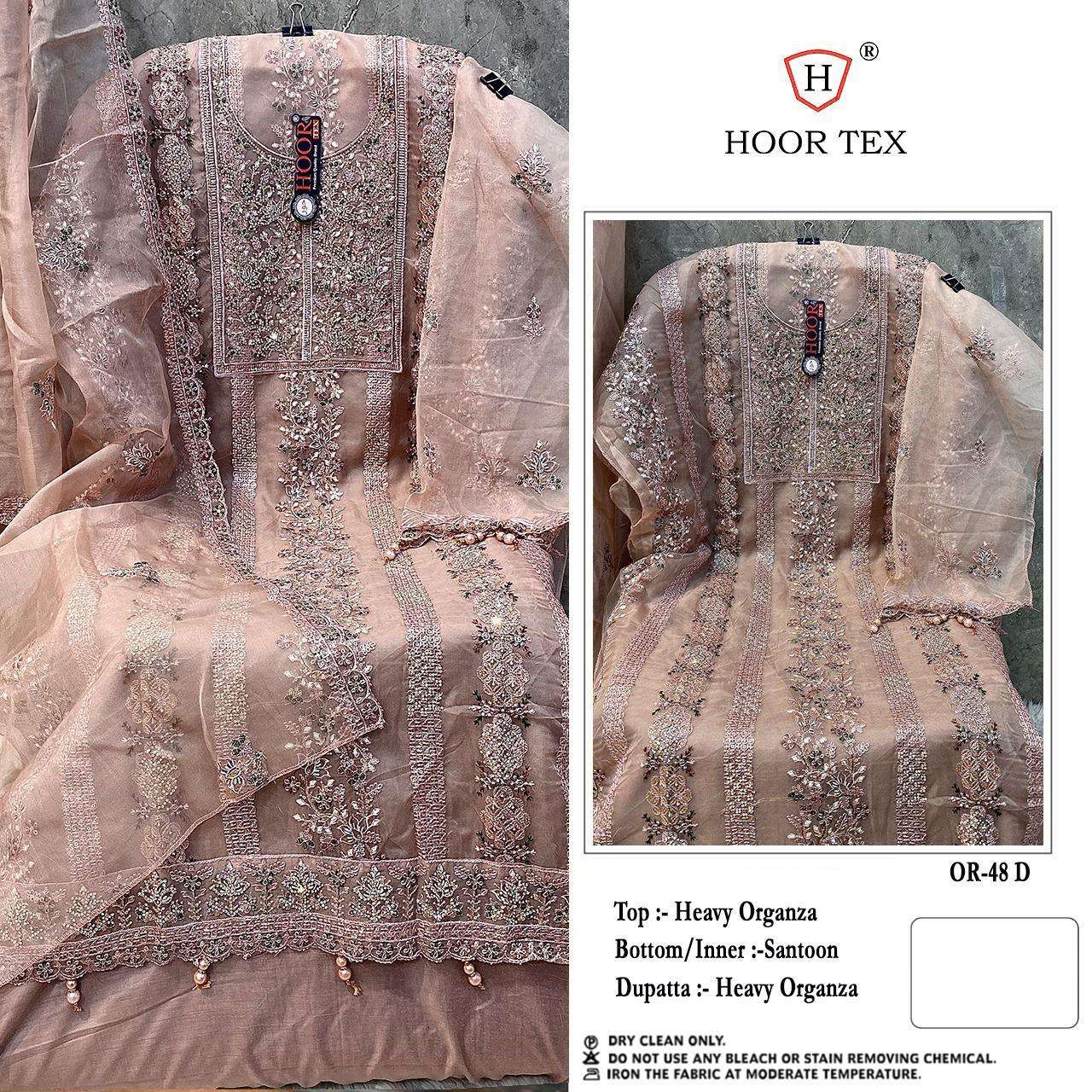 HOOR TEX  OR-48 A To D  Heavy Organza wholesale suit 