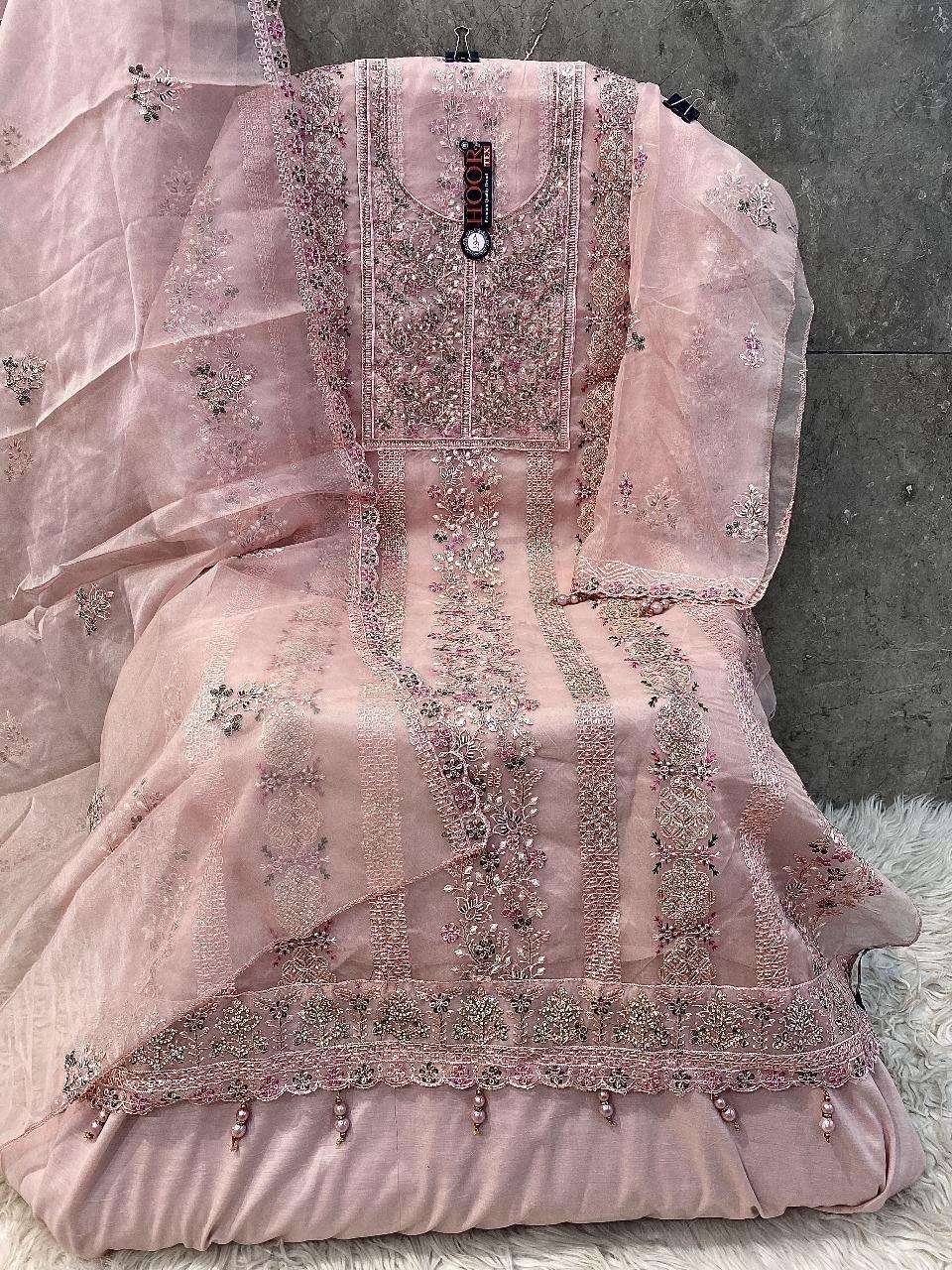 HOOR TEX  OR-48 A To D  Heavy Organza wholesale suit 