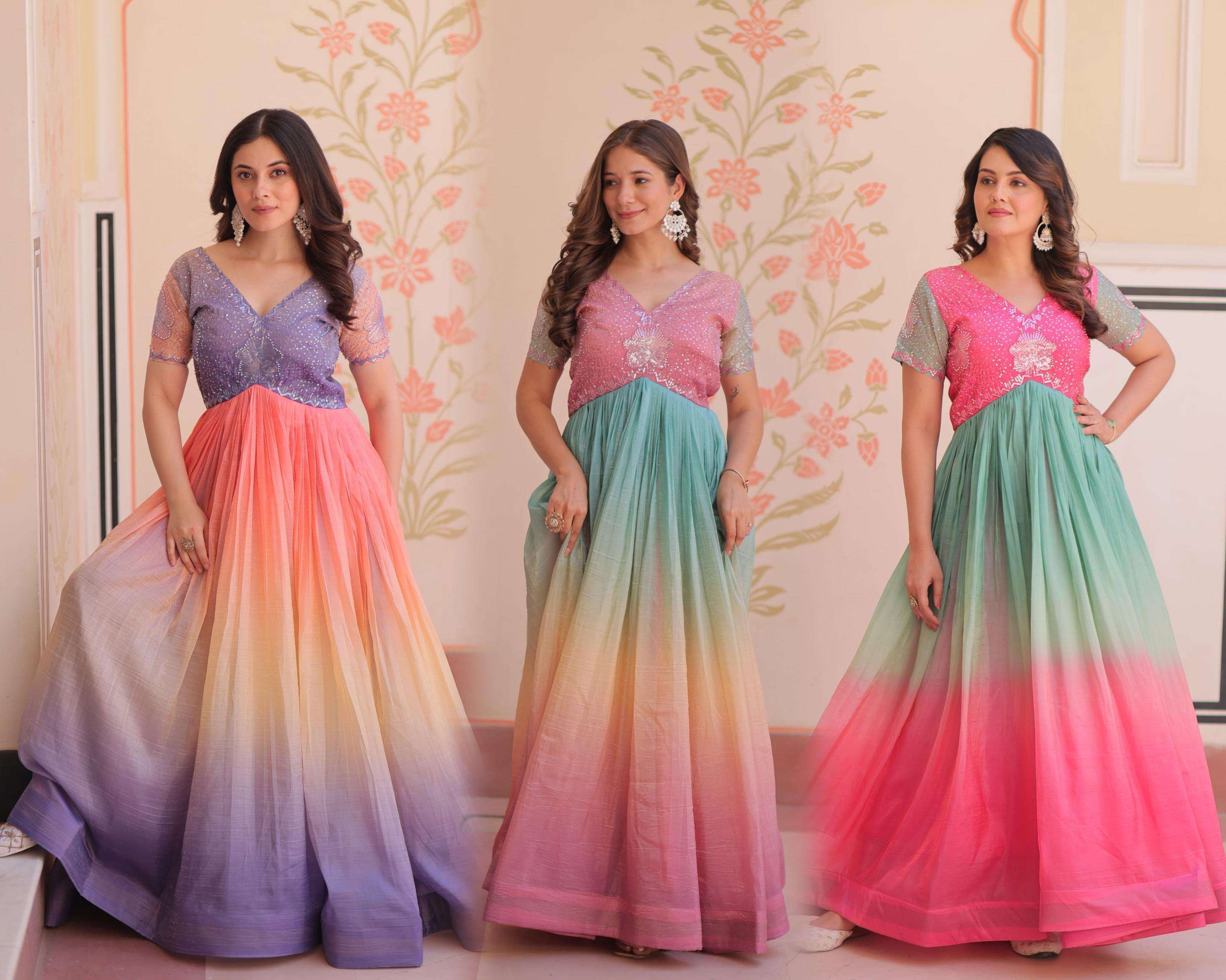 ka 1169 gold crush shop stunning fully stitch gown for any occasion