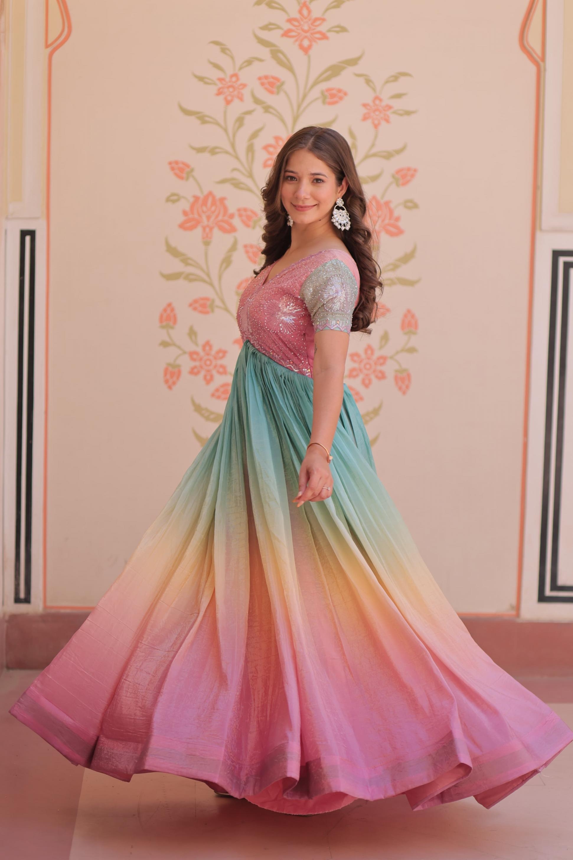 ka 1169 gold crush shop stunning fully stitch gown for any occasion