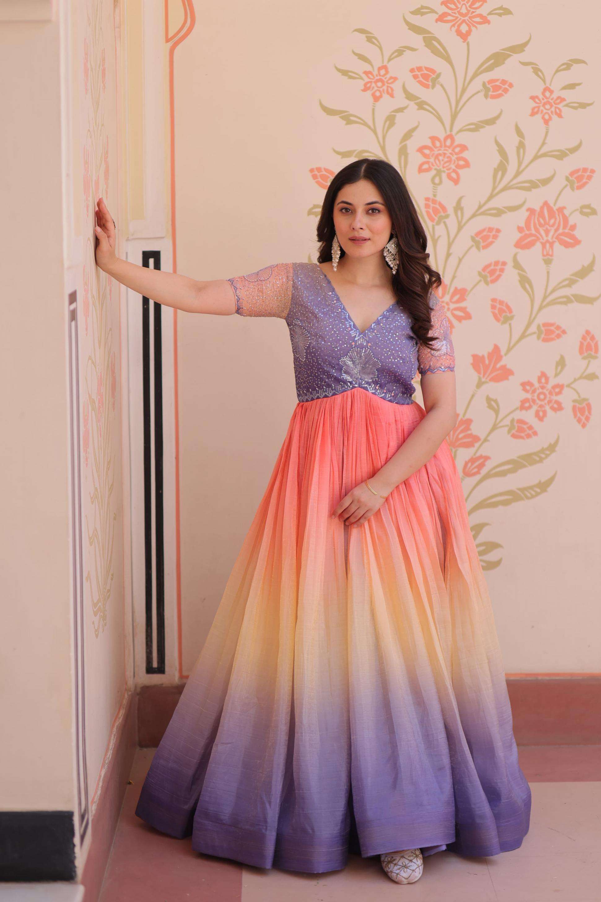 ka 1169 gold crush shop stunning fully stitch gown for any occasion