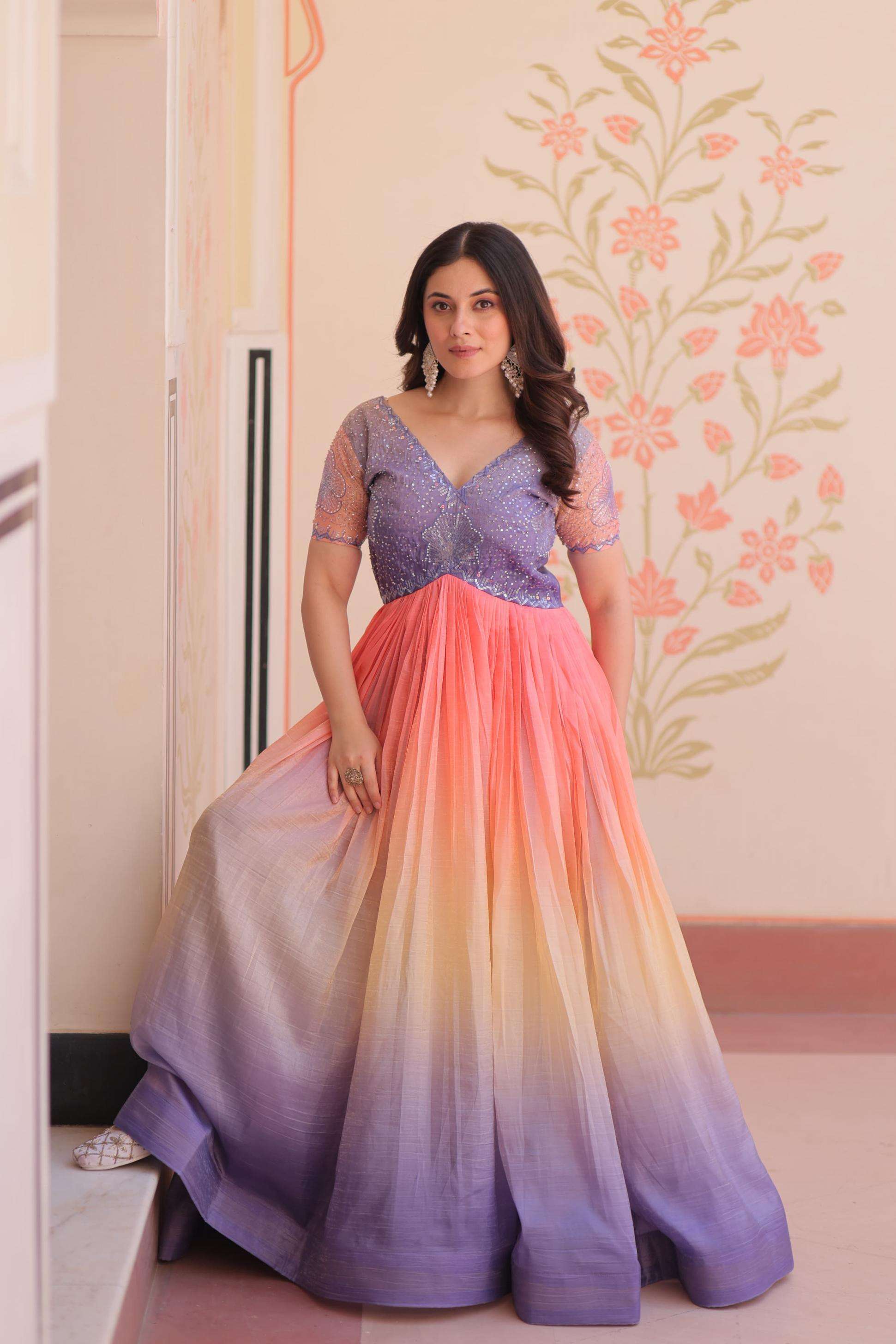 ka 1169 gold crush shop stunning fully stitch gown for any occasion