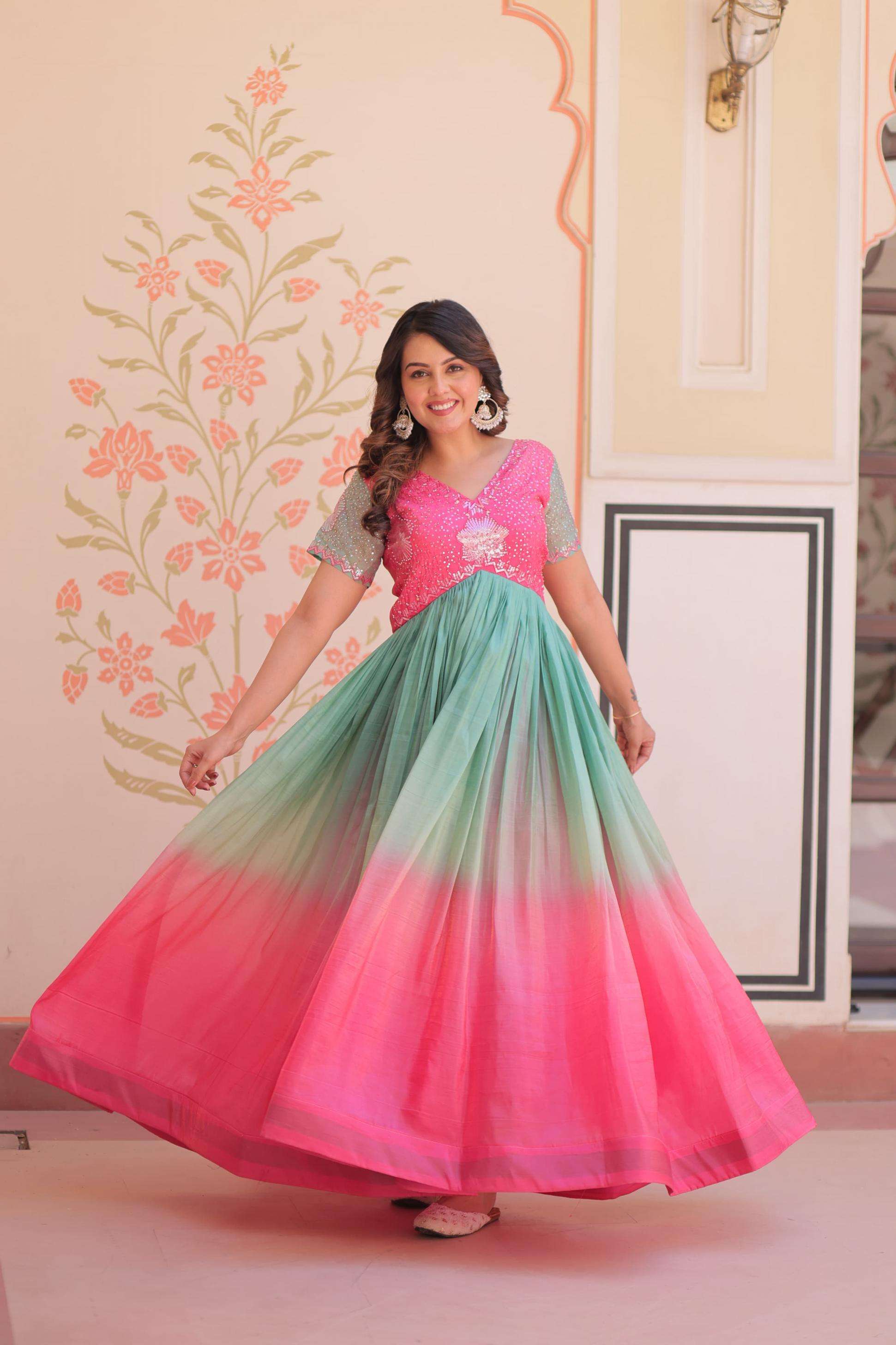 ka 1169 gold crush shop stunning fully stitch gown for any occasion