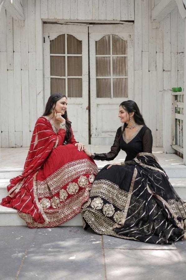 lw 9150 colors traditional faux blooming fully stitch gown with dupatta