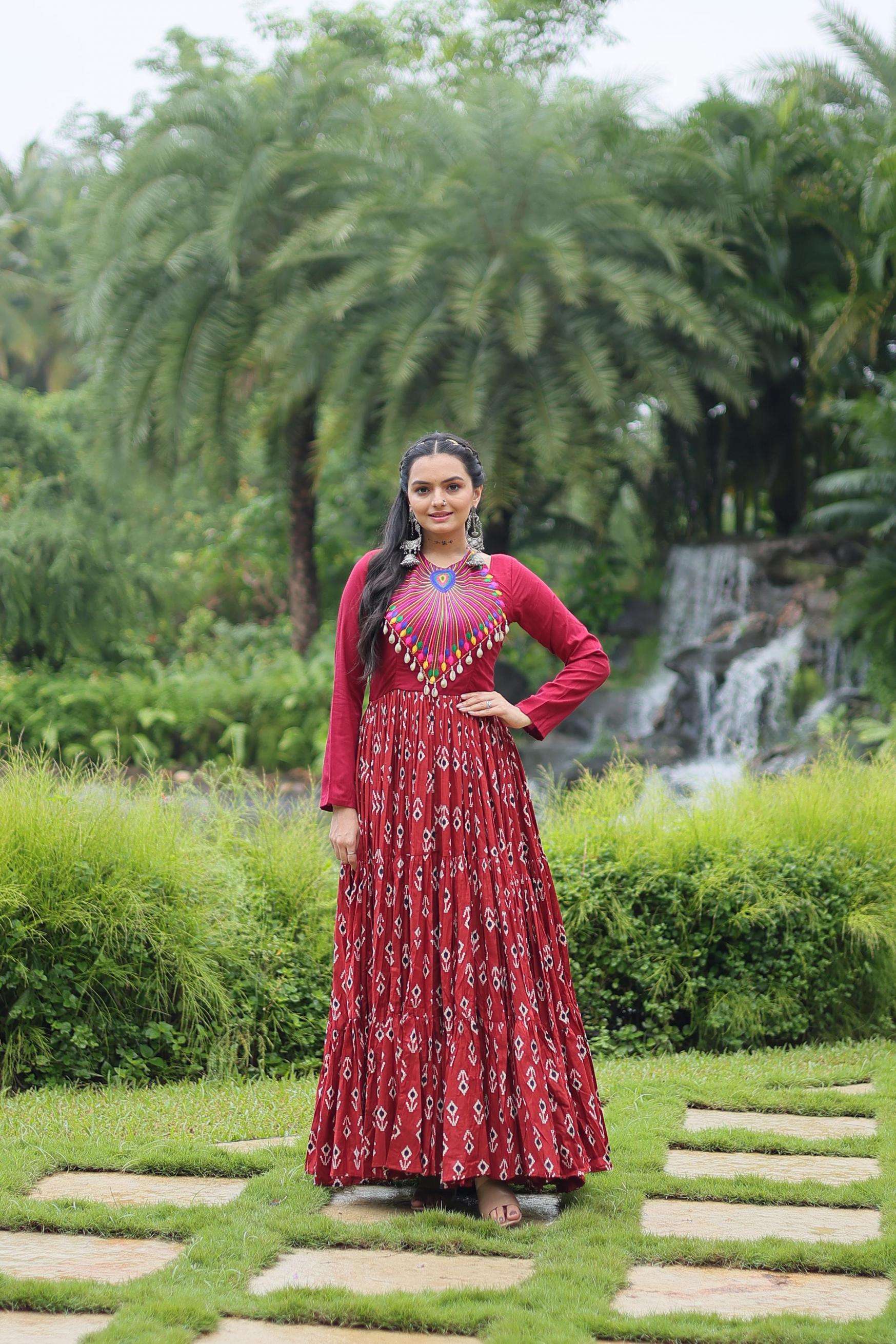 lw 9207 readymade shop trendy cotton stylish gown for ladies