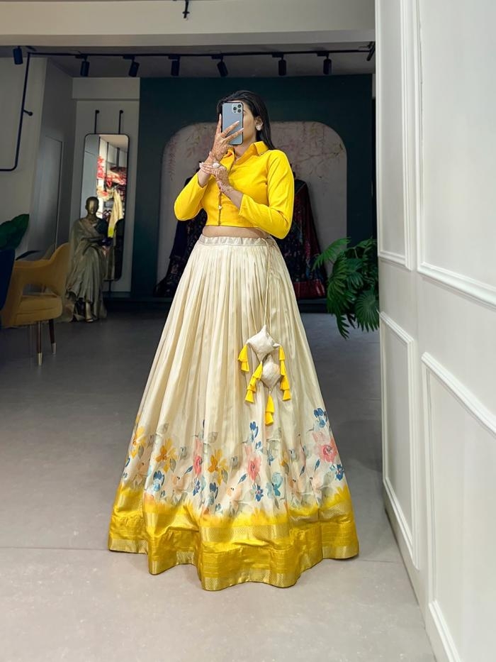 nnk1106 dola silk floral print readymade shop trendy chaniya choli