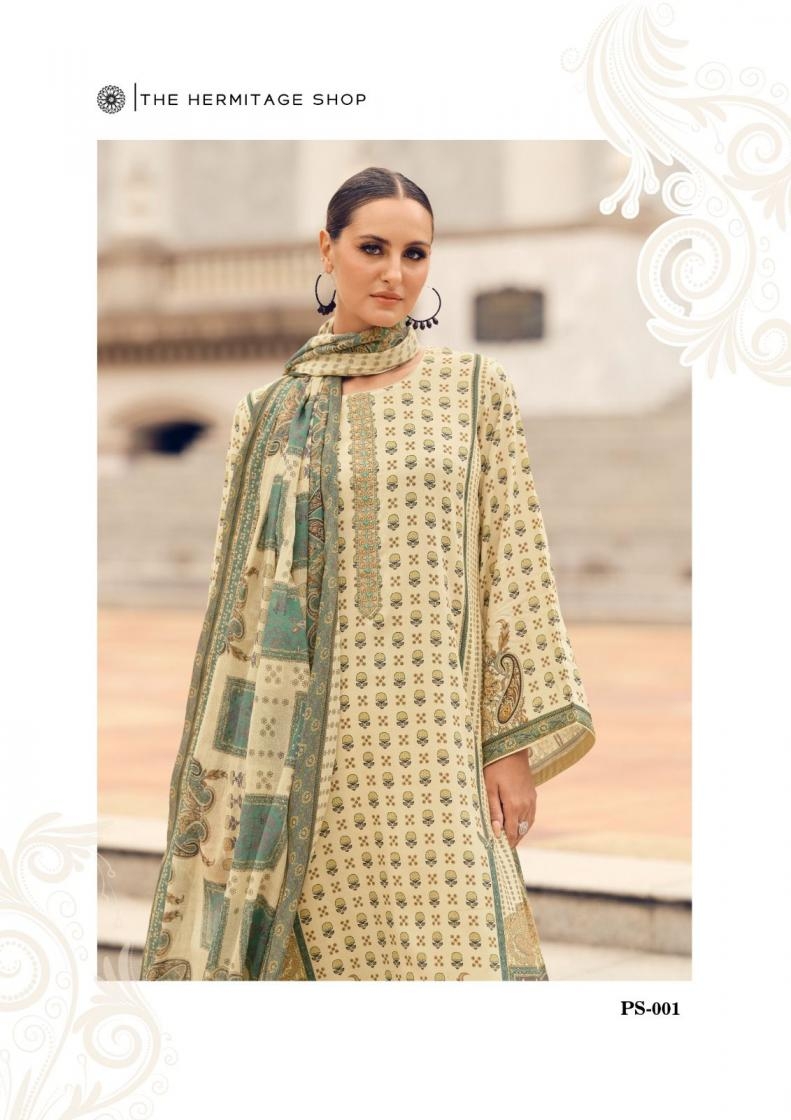 the hermitage shop paisely series 001-006 Pure Viscose Lawn wholesale suit 