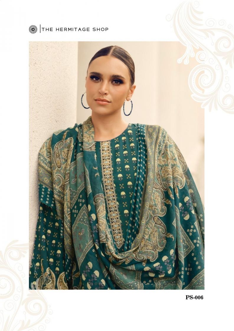 the hermitage shop paisely series 001-006 Pure Viscose Lawn wholesale suit 