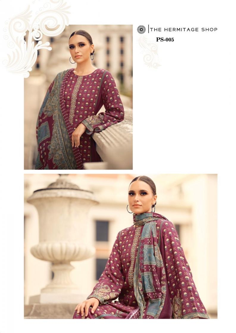 the hermitage shop paisely series 001-006 Pure Viscose Lawn wholesale suit 