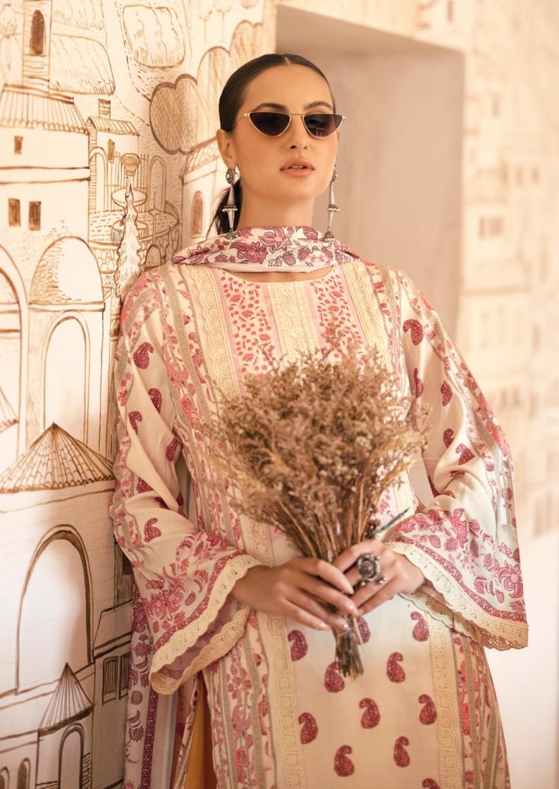 the hermitage bagh edition vol 3 series 01-06 Pure  Lawn wholesale suit 
