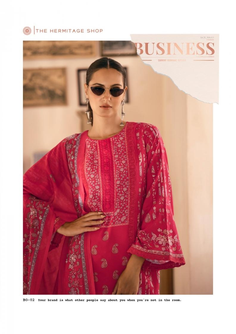 the hermitage bagh edition vol 3 series 01-06 Pure  Lawn wholesale suit 