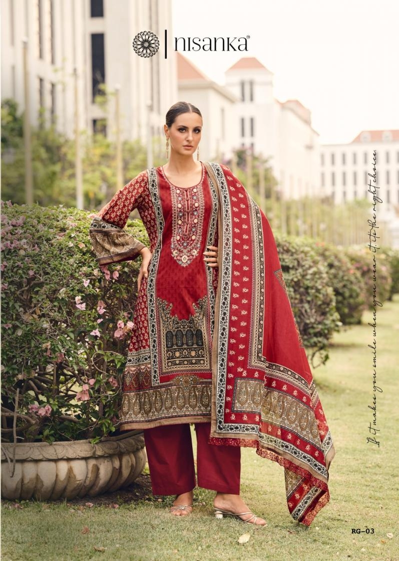 the hermitage shop rangrez series 01-04 LAWN COTTON wholesale suit 