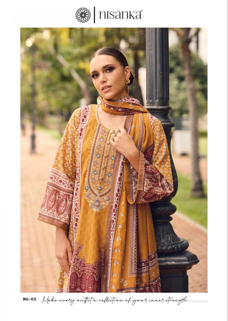 the hermitage shop rangrez series 01-04 LAWN COTTON wholesale suit 