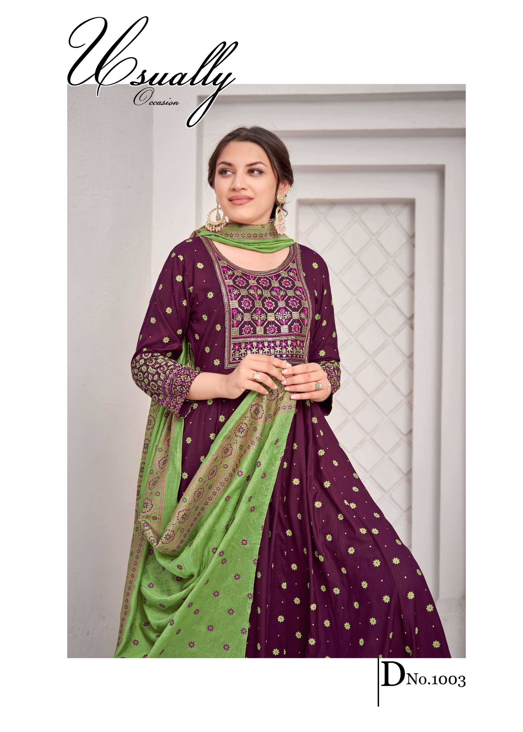 btm 65 14 KG RAYON WITH COLOR FOIL WITH HEAVY EMBROIDERY wholesale suit 