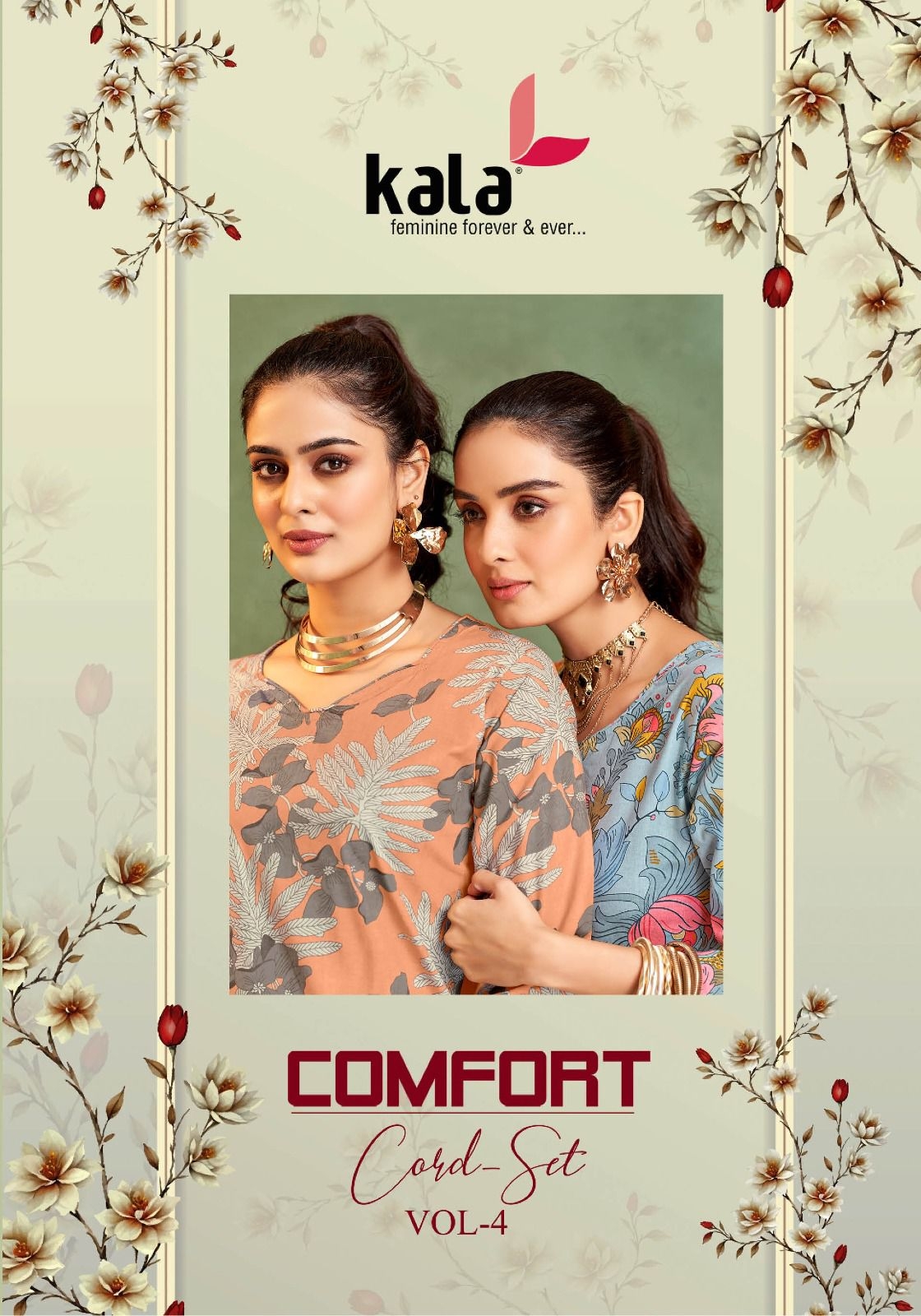 Kala Comfort Vol-4 series 8101 to 8112 Pure Cotton Printed Cord Set in wholesale surat