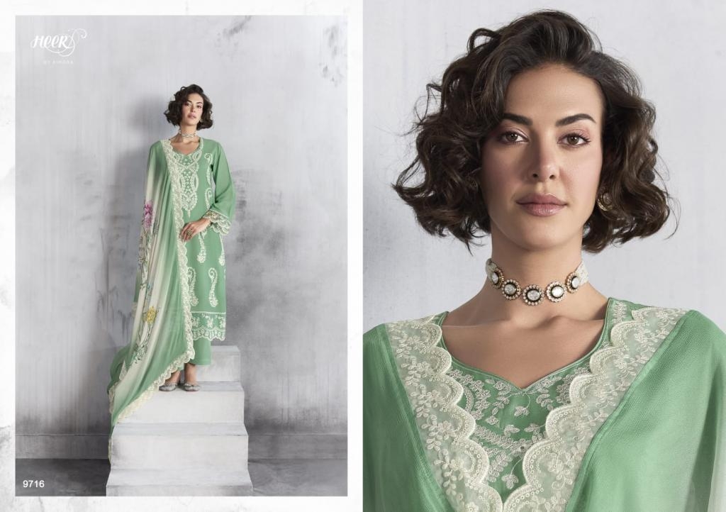 kimora heer bulbul vol 215 series 9711 to 9716 muslin trendy readymade big size suit in wholesale surat