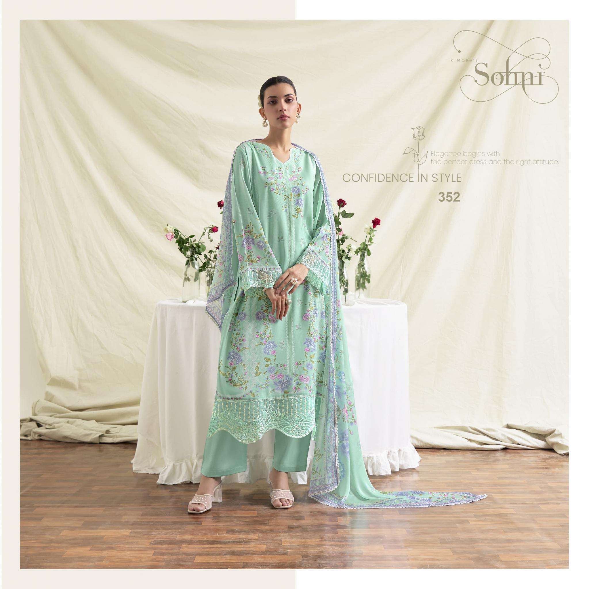 kimora sohani grace vol 28 series 351 to 354 muslin beautiful colors salwar kameez in wholesale surat