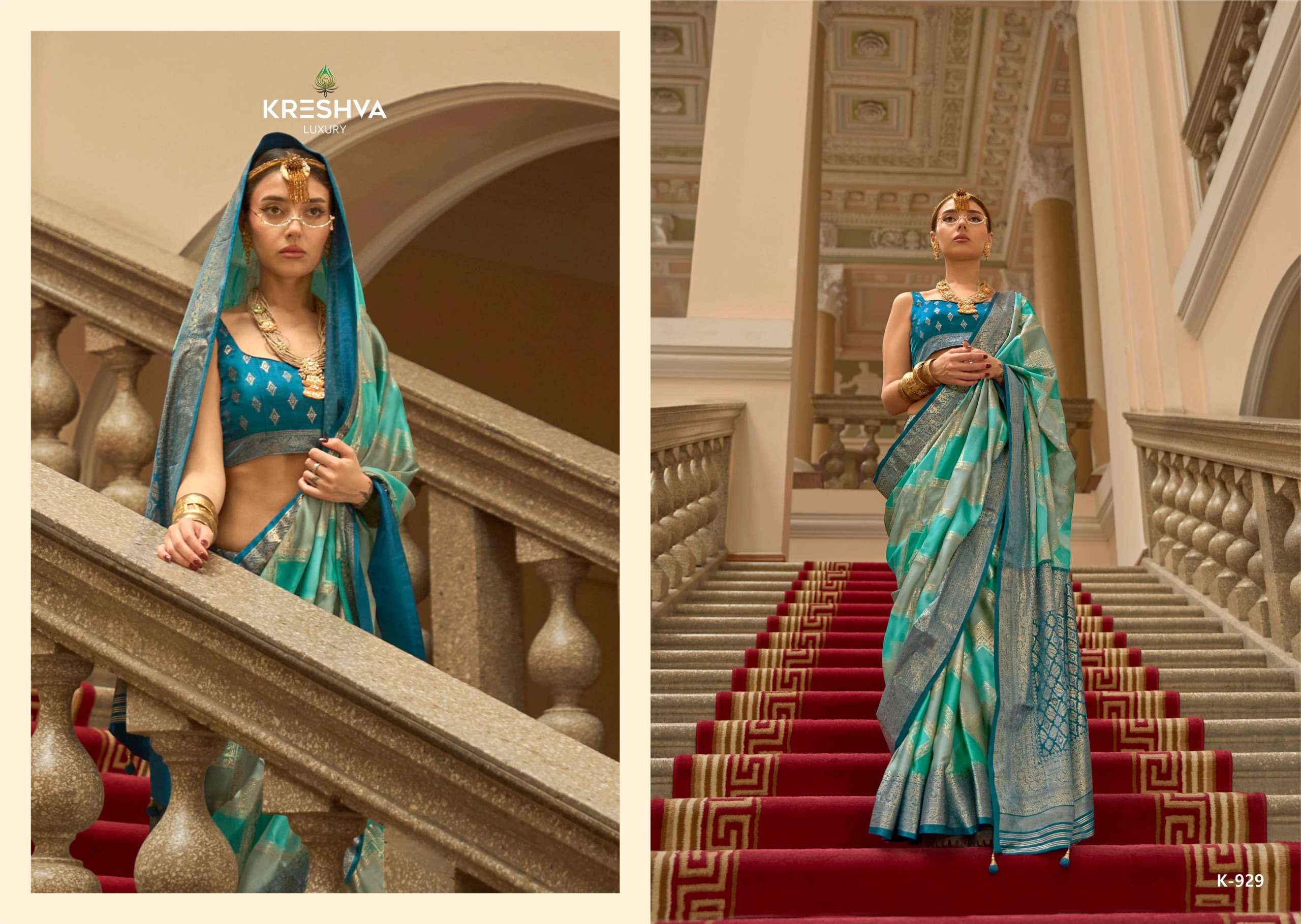 Kreshva Suwarnamala series 924 to 932 p. v. superior gaji satin silk saree in wholesale surat
