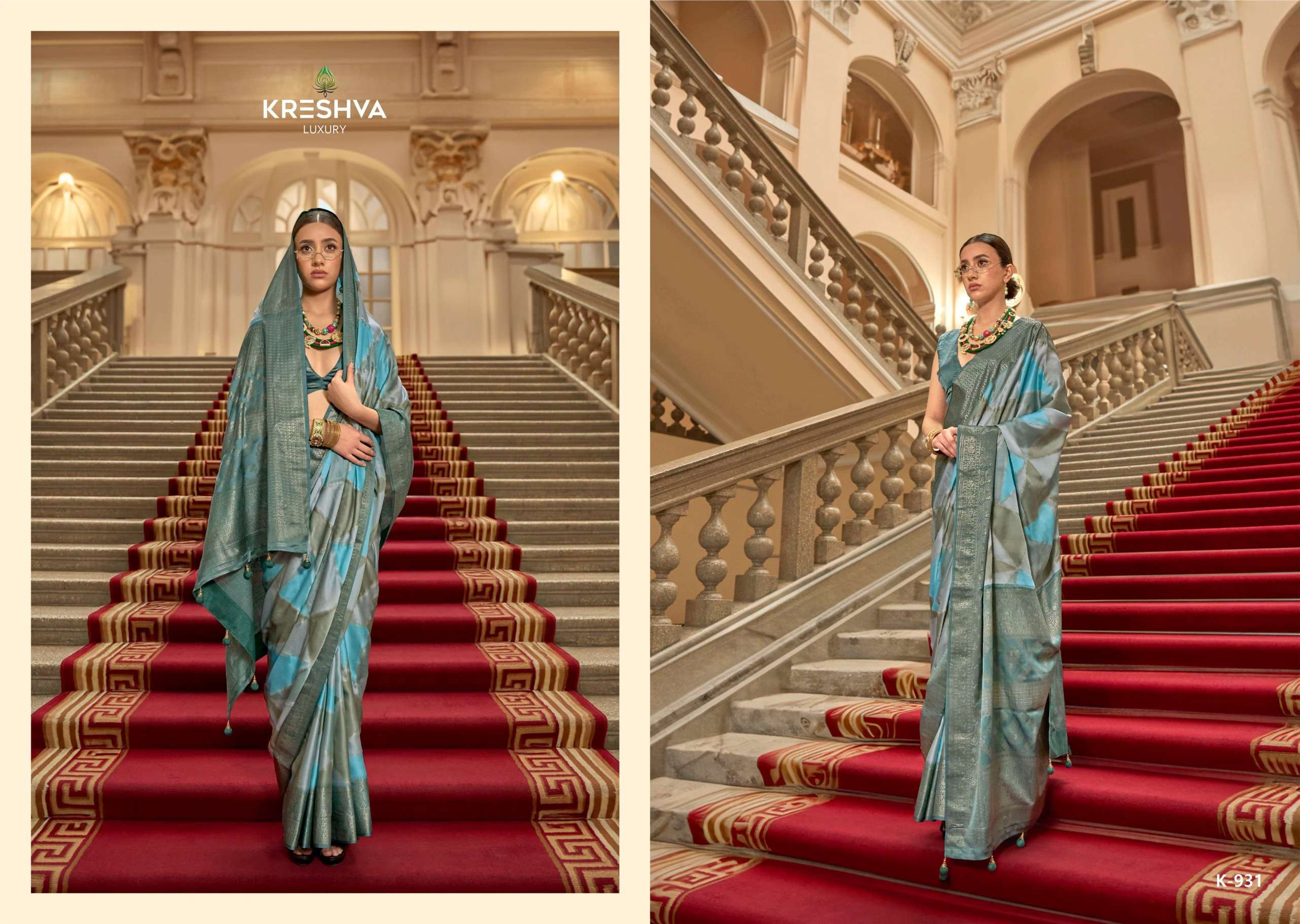Kreshva Suwarnamala series 924 to 932 p. v. superior gaji satin silk saree in wholesale surat