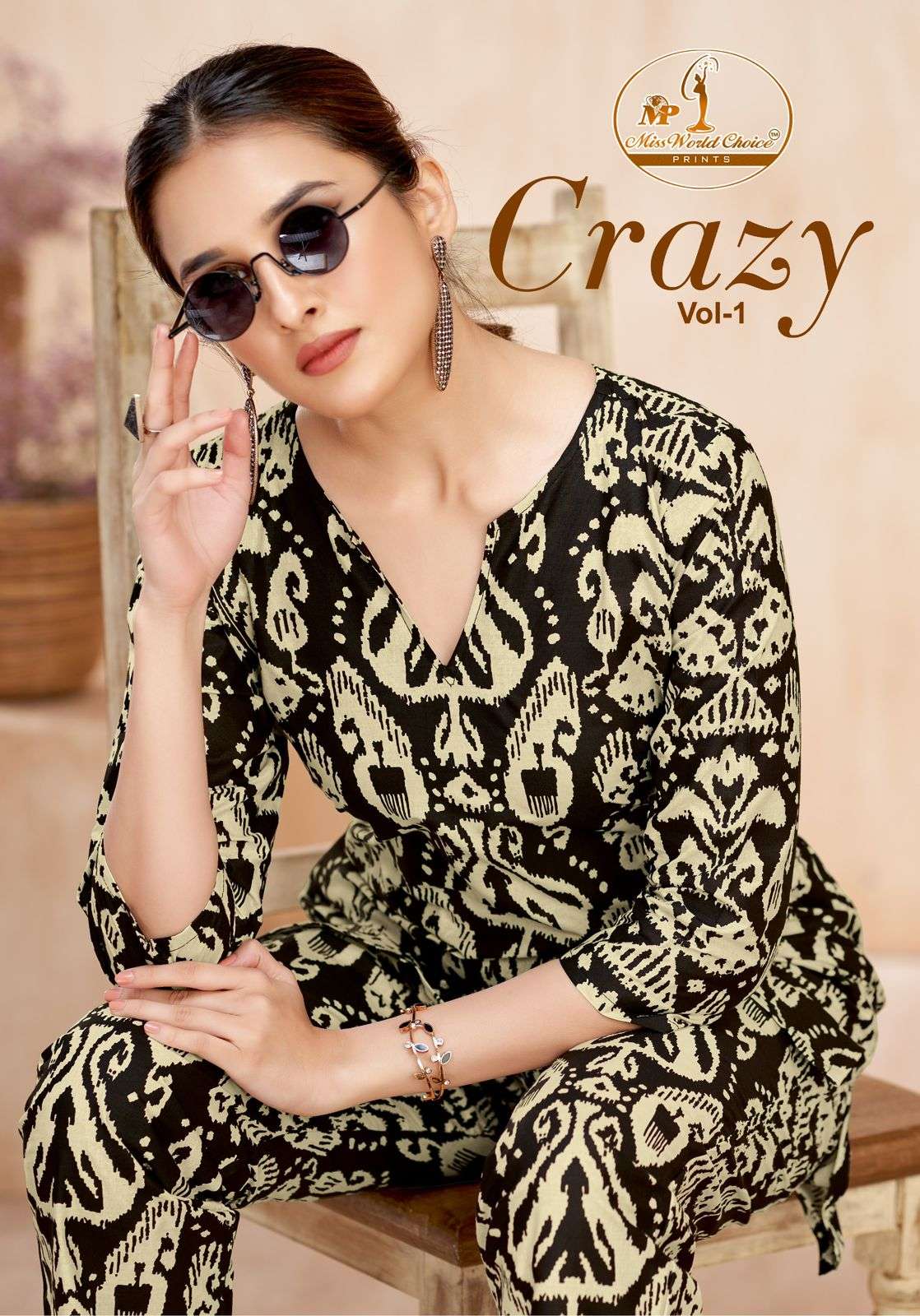 Miss World Crazy Vol-1 series 1001 to 1010 cotton readymade Cord Set in wholesale surat