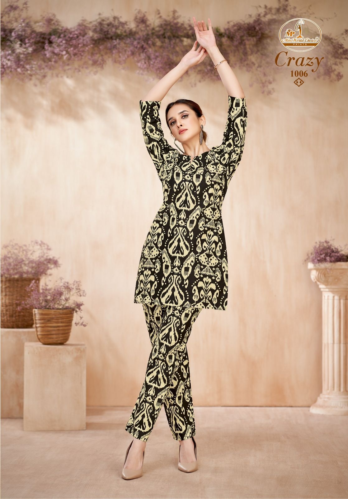 Miss World Crazy Vol-1 series 1001 to 1010 cotton readymade Cord Set in wholesale surat