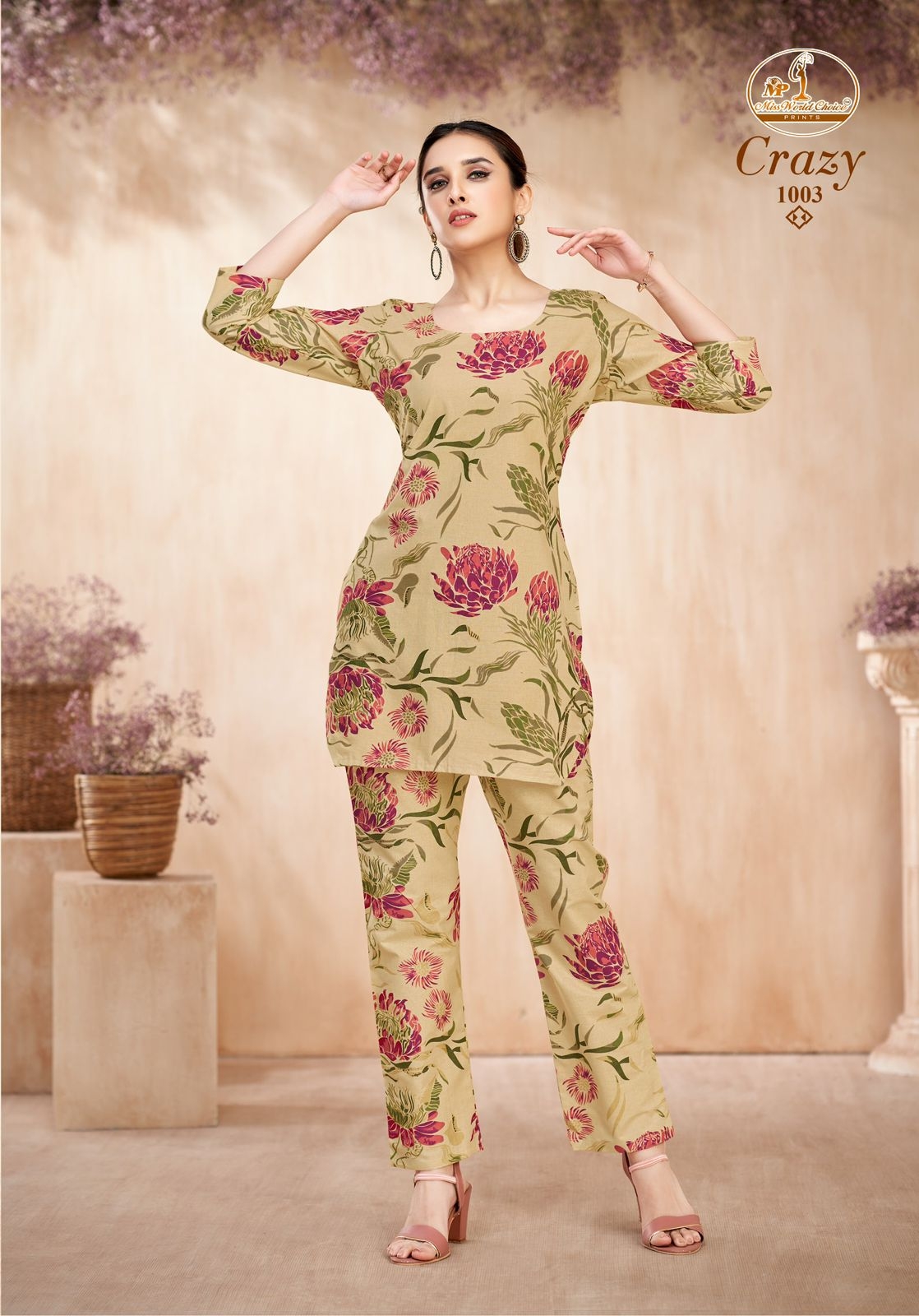 Miss World Crazy Vol-1 series 1001 to 1010 cotton readymade Cord Set in wholesale surat
