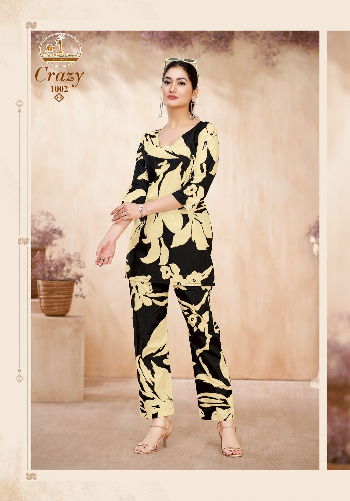 Miss World Crazy Vol-1 series 1001 to 1010 cotton readymade Cord Set in wholesale surat