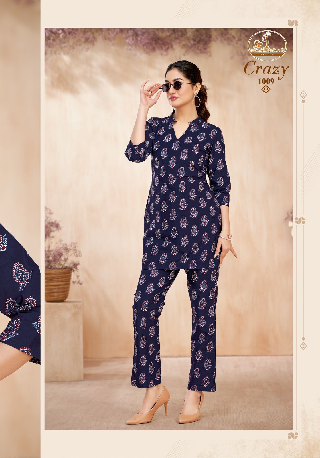 Miss World Crazy Vol-1 series 1001 to 1010 cotton readymade Cord Set in wholesale surat