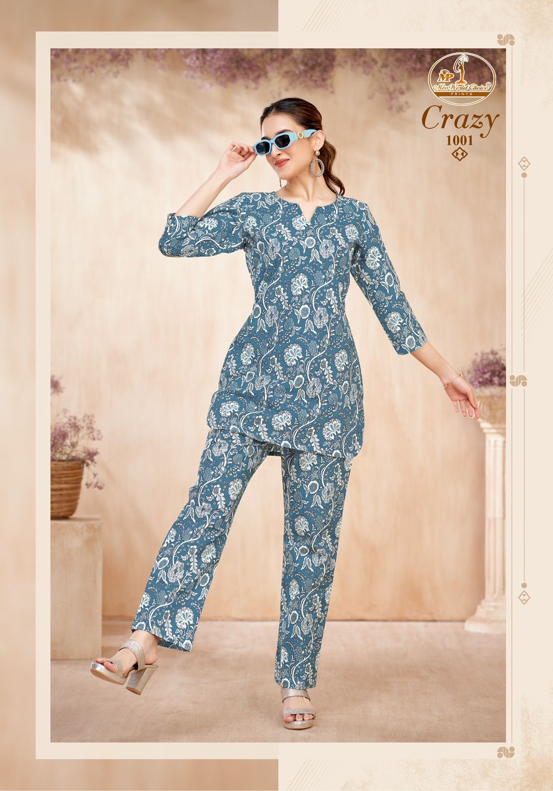 Miss World Crazy Vol-1 series 1001 to 1010 cotton readymade Cord Set in wholesale surat