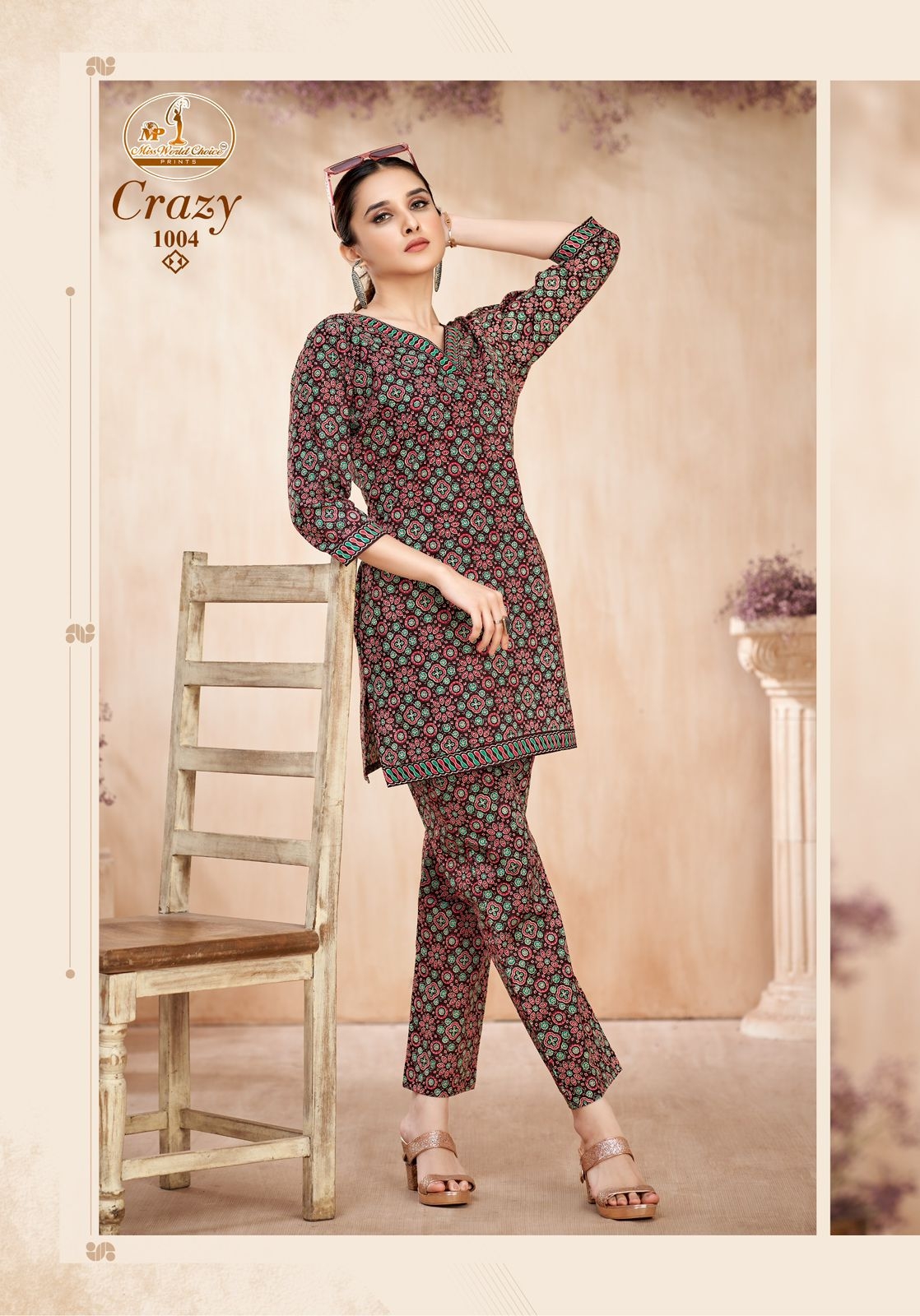 Miss World Crazy Vol-1 series 1001 to 1010 cotton readymade Cord Set in wholesale surat