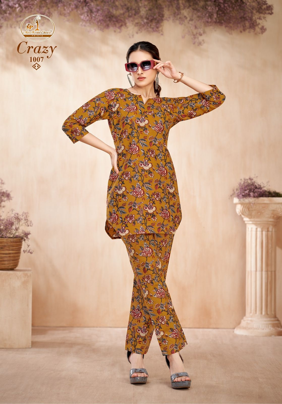 Miss World Crazy Vol-1 series 1001 to 1010 cotton readymade Cord Set in wholesale surat