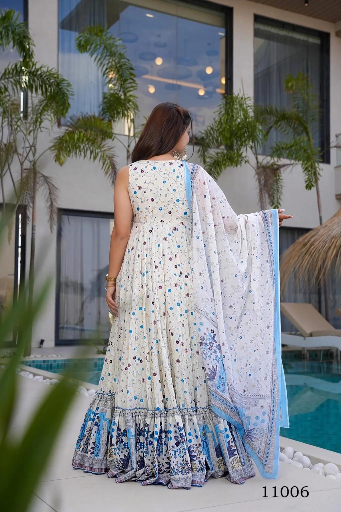 p r clothing clora vol 11 series 11001 to 11007 hit design readymade muslin plus size gowns in wholesale surat
