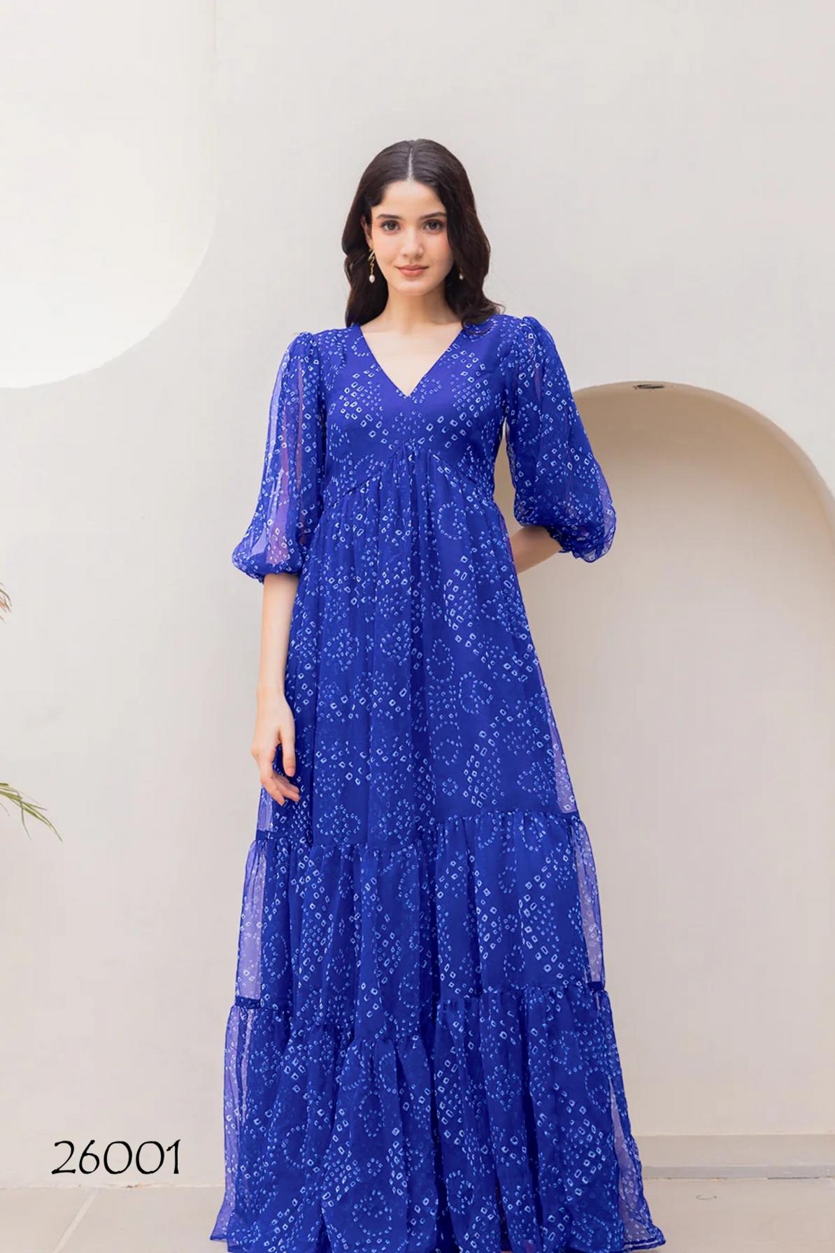 p r clothing lucaya vol 26 series 26001 to 26006 faux georgette readymade anarkali big size gown in wholesale surat