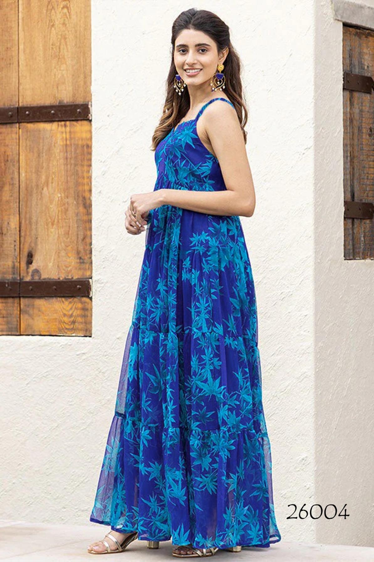 p r clothing lucaya vol 26 series 26001 to 26006 faux georgette readymade anarkali big size gown in wholesale surat