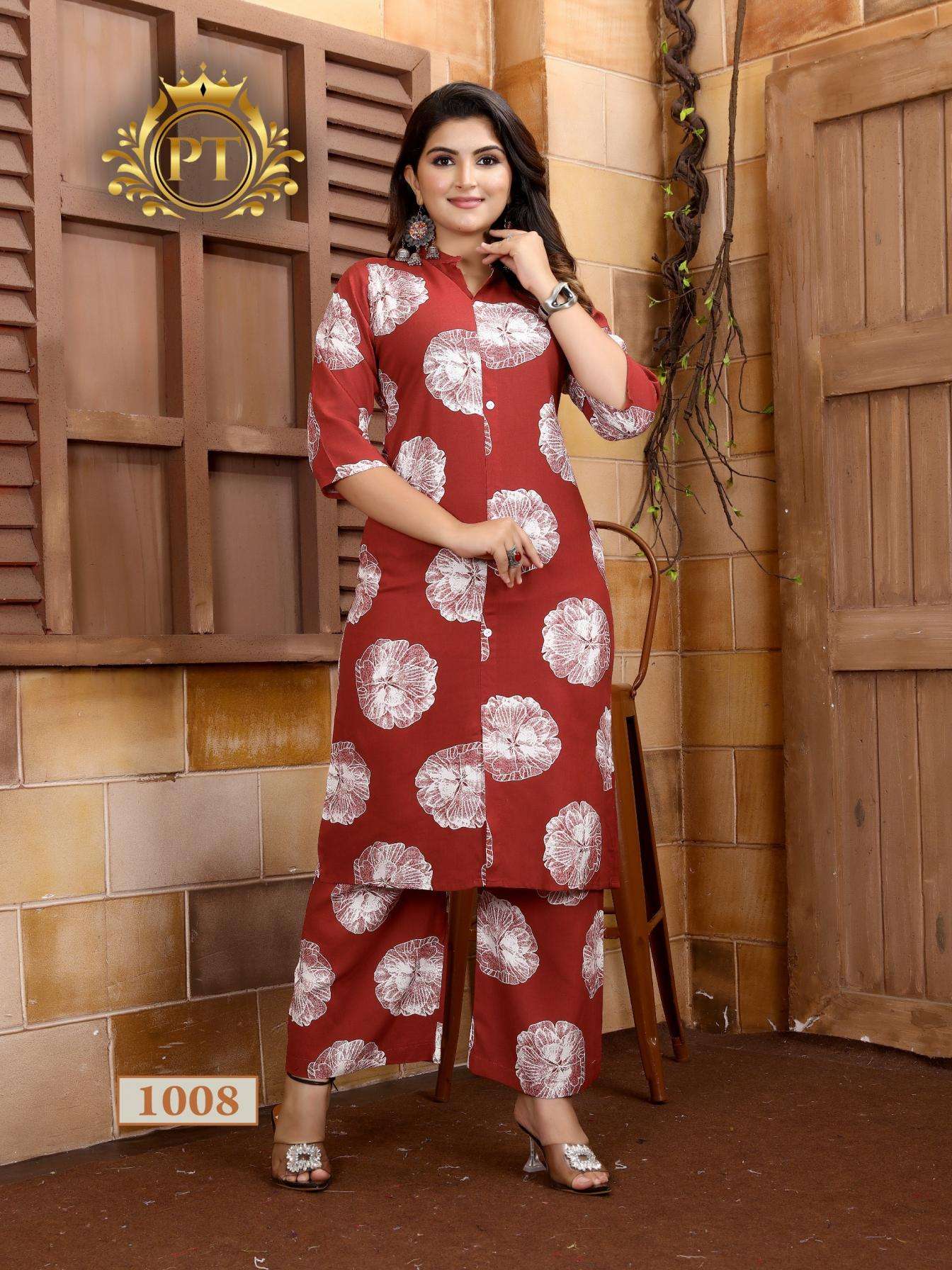 padmavati dulhan vol 1 series 1001 to 1008 rayon readymade plus size co-ord sets in wholesale surat