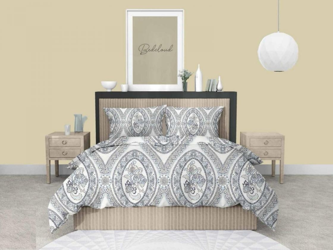 pr clothing coral cotton pretty colours full stitch king size bedsheets with 2 pillow covers in wholeslae surat