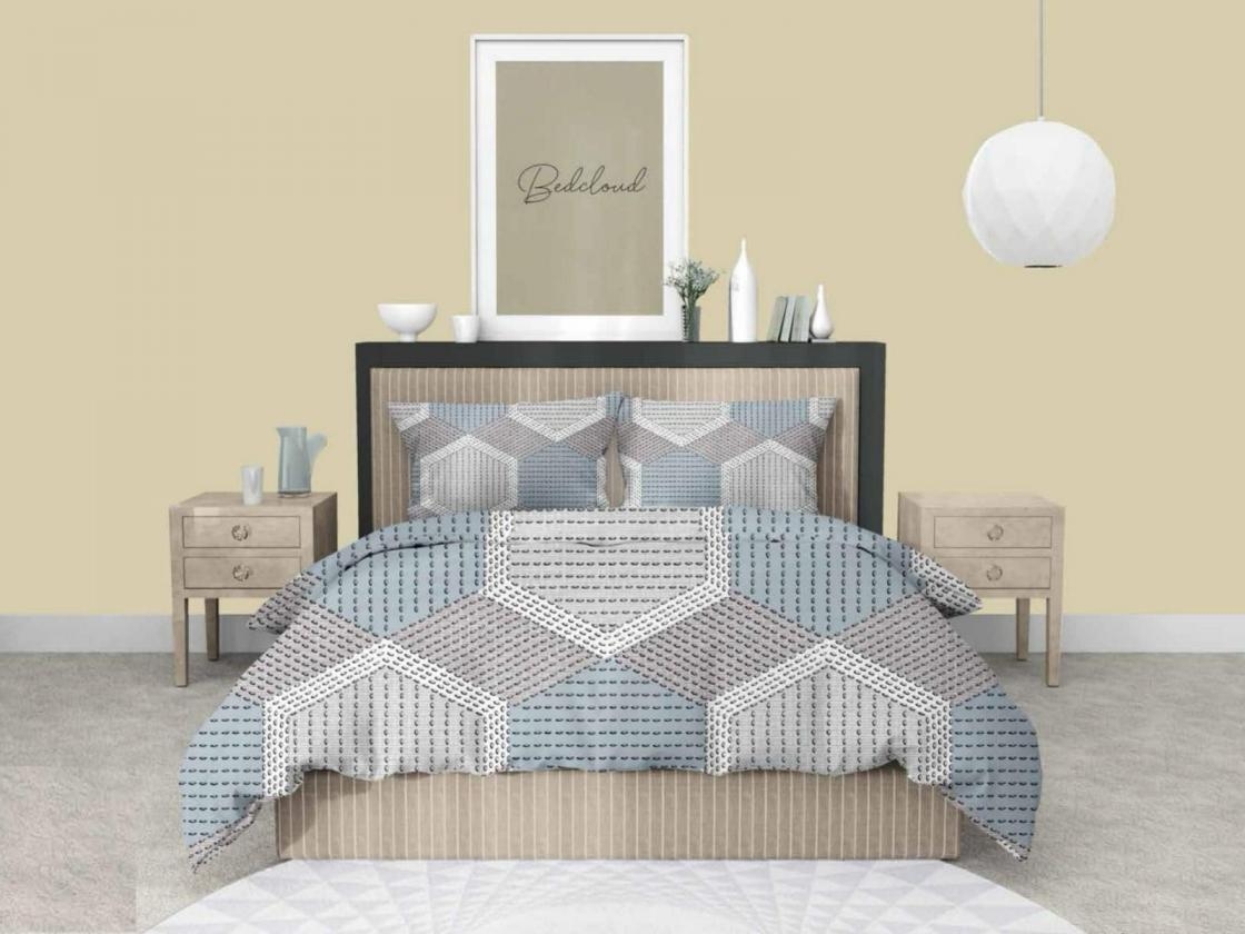 pr clothing coral cotton pretty colours full stitch king size bedsheets with 2 pillow covers in wholeslae surat