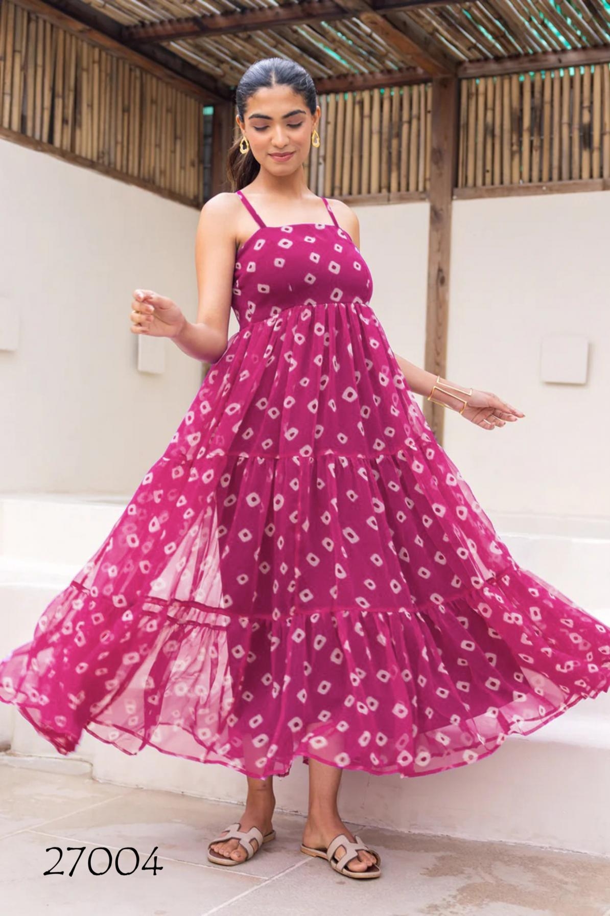 pr clothing lucaya vol 27 faux georgette readymade plus size unique gowns in wholesale surat