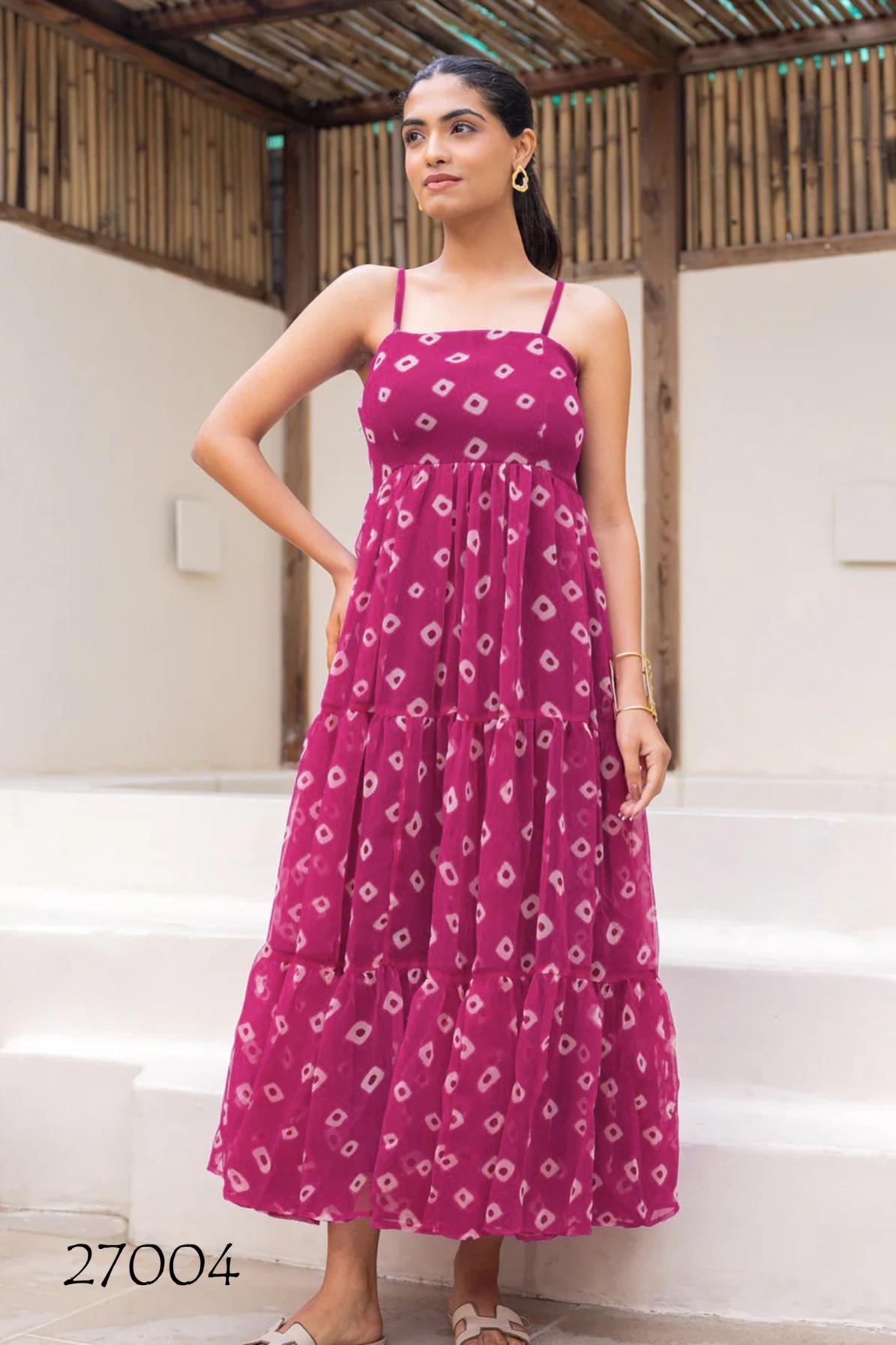 pr clothing lucaya vol 27 faux georgette readymade plus size unique gowns in wholesale surat