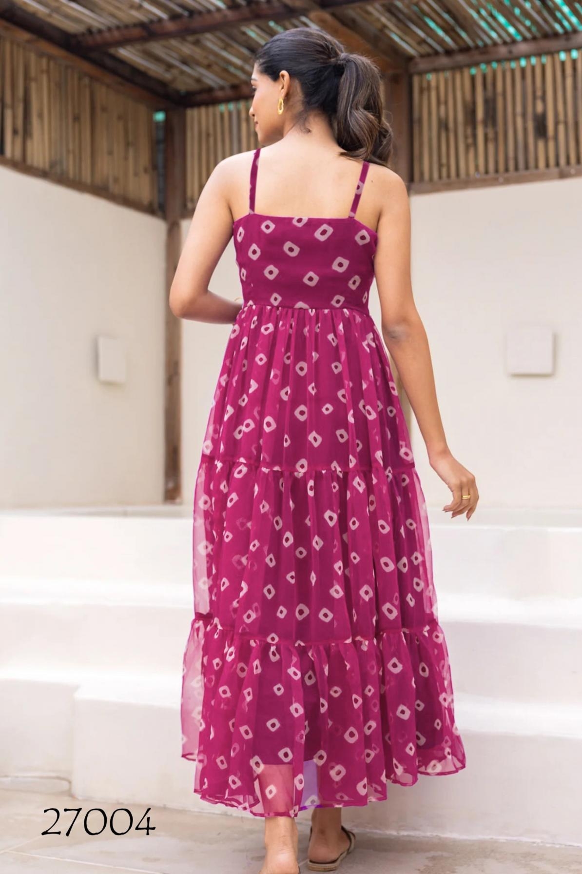 pr clothing lucaya vol 27 faux georgette readymade plus size unique gowns in wholesale surat