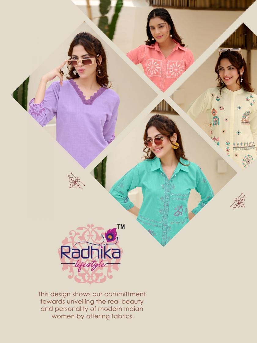 radhika lifestyle jaguar vol 1 series 1001 to 1006 vertican readymade plus size combo co-ord set in wholesale surat