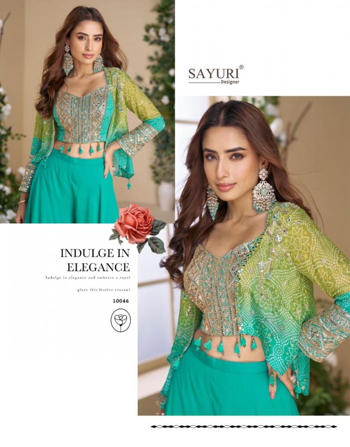 sayuri moon series 10045 to 10049 bold color readymade festive with contemporary charm suit in wholesale surat