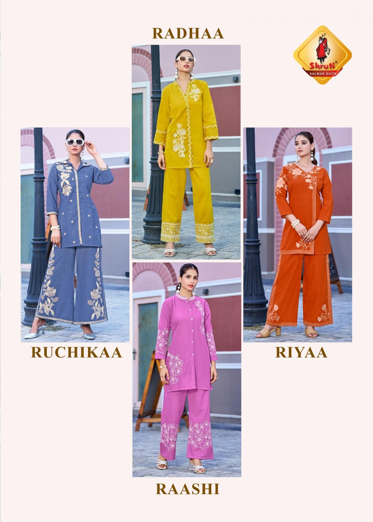 shruti suit once more vol 7 readymade big size cotton viscose flex stylish co-ord sets in wholesale surat