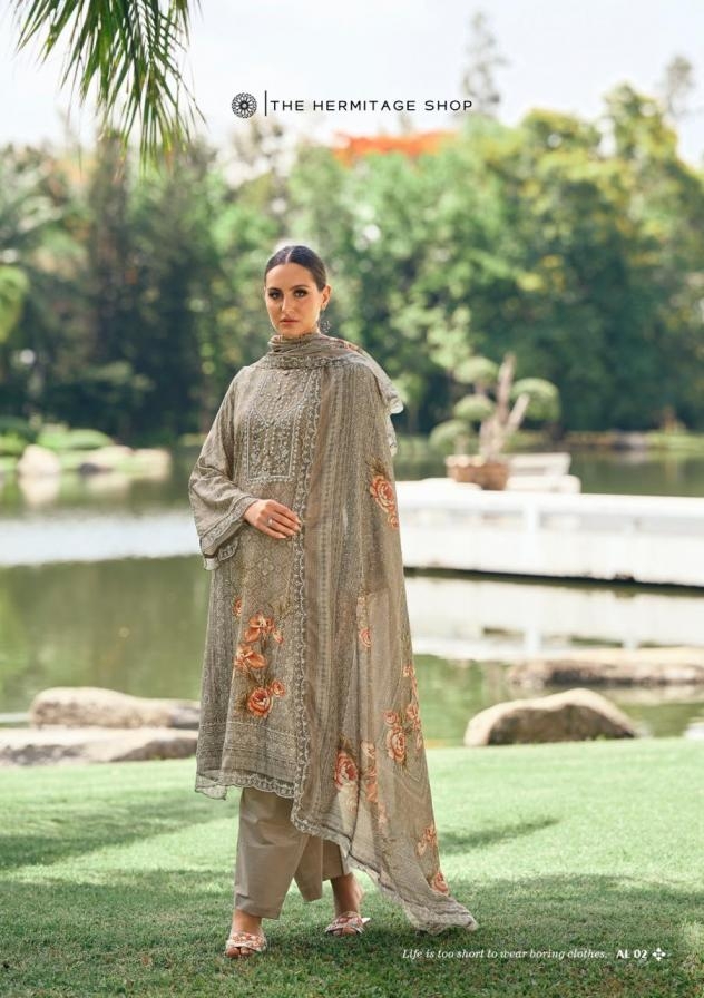 the hermitage amahle series 01 to 06 lawn readymade plus size pakistani salwar kameez in surat