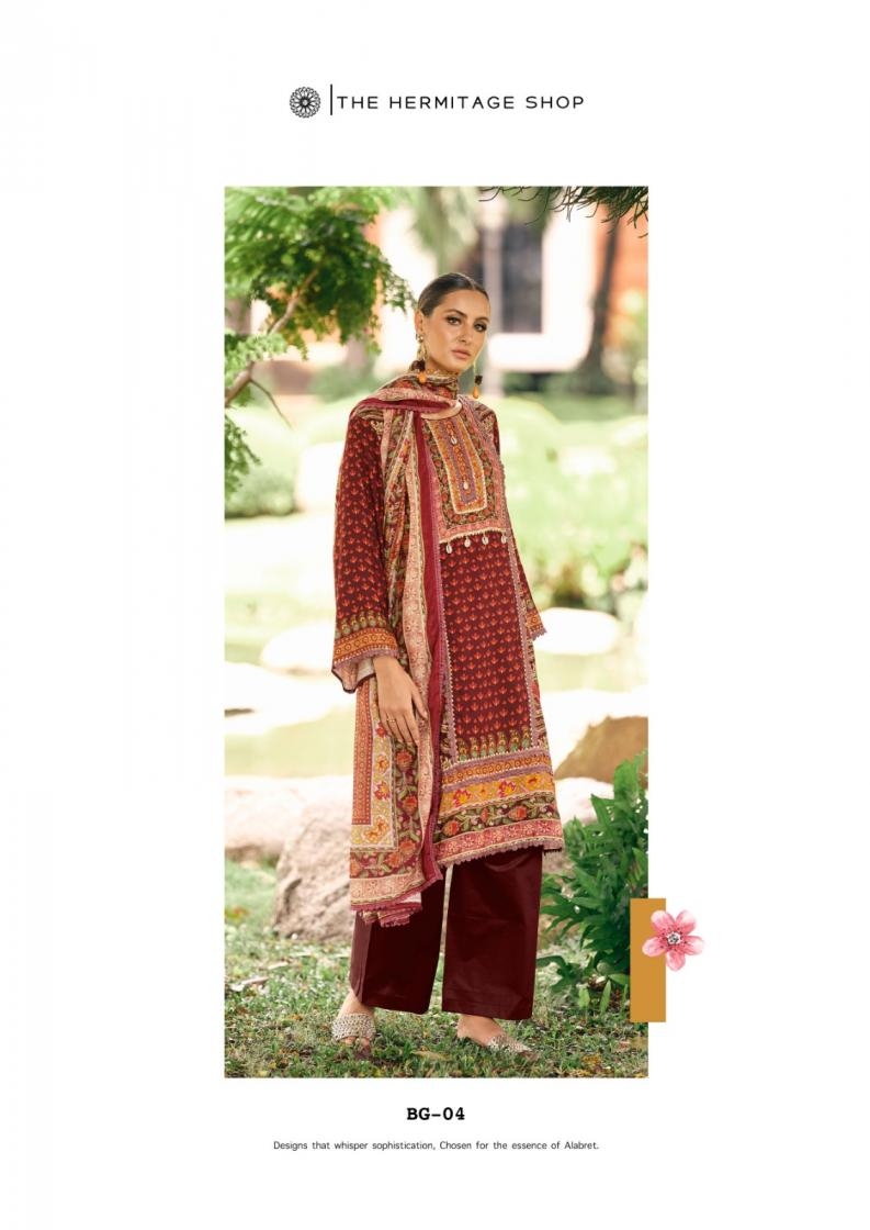 the hermitage bagh edition vol 4 series 01 to 06 lawn modern pakistani salwar kameez in wholesale surat
