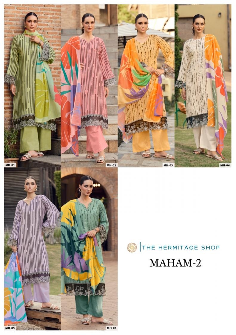 the hermitage maham vol 2 series 01 to 06 jam satin modern pakistani big size salwar kameez in wholesale surat