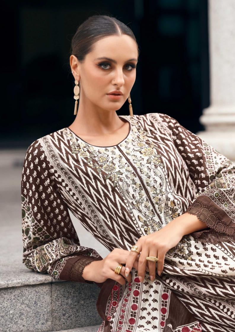 the hermitage shop elahe series 01 to 04 nisanka lawn cotton readymade big size pakistani suit in wholesale surat