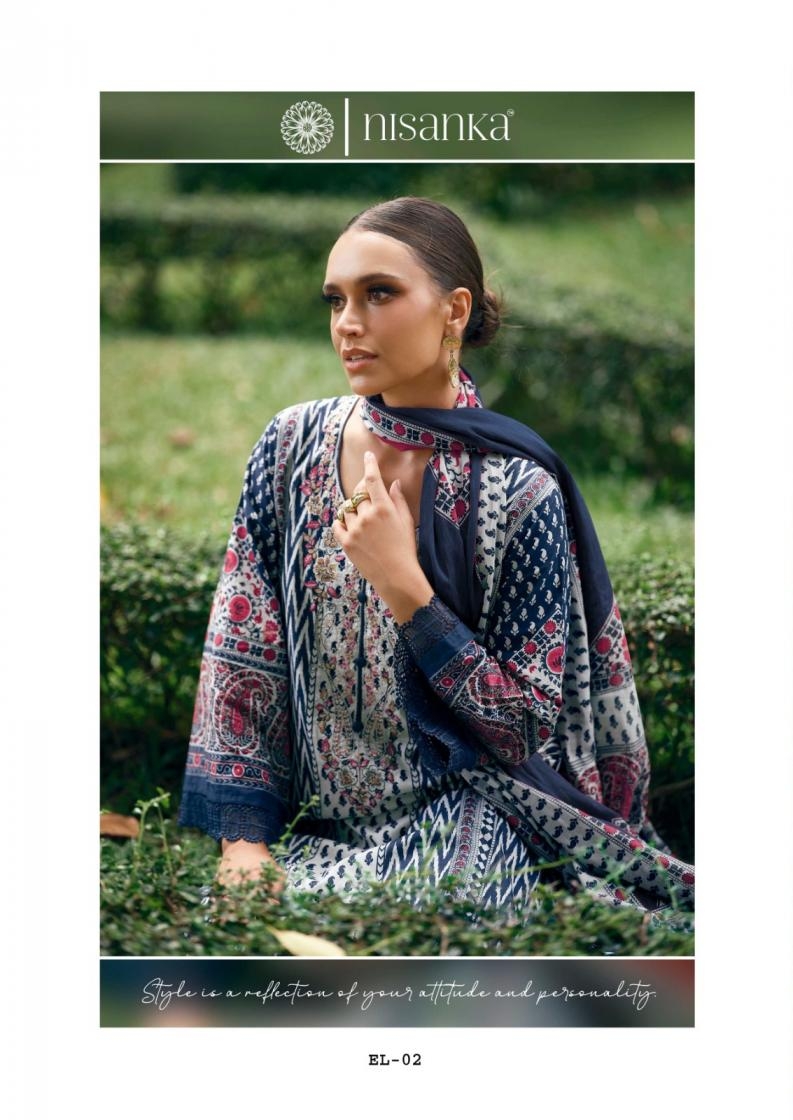 the hermitage shop elahe series 01 to 04 nisanka lawn cotton readymade big size pakistani suit in wholesale surat